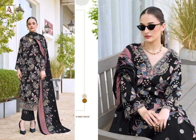 Alok suit turkis-19 embroidery dress material wholesale